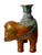 19th Century Chinese Export Rose Mandarin Porcelain Elephant Candlesticks - A Pair For Sale - Image 9 of 12