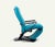 Italian Chaise Longue in Painted Metal and Padded Fabric, 1970s For Sale - Image 4 of 11