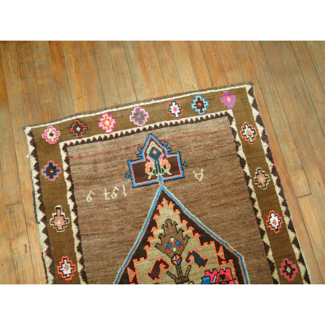 Late 20th Century Vintage Turkish Kars - 2'10" x 4'5" For Sale - Image 5 of 6