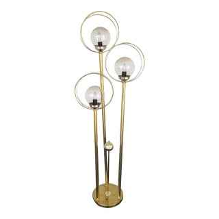Mid-Century Atomic Architectural Globe Floor Lamp For Sale