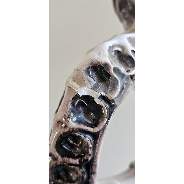 Vintage Italian Capodimonte-Style Porcelain Floral Vase – 17" For Sale - Image 17 of 18