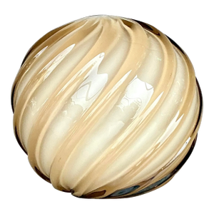 Vintage Regency Blown Glass Swirl Sphere