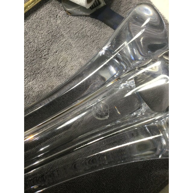 Vintage Cofrac Art Verrier France Crystal Large Tabel Lamp For Sale - Image 10 of 12