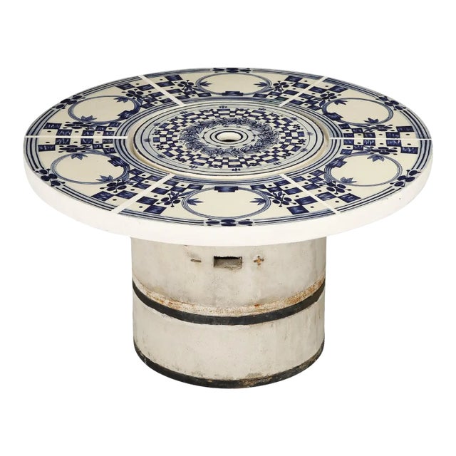 Bjorn Wiinblad for Rosenthal Ceramic Art Tiles Hibachi Grill Table, 1960s For Sale