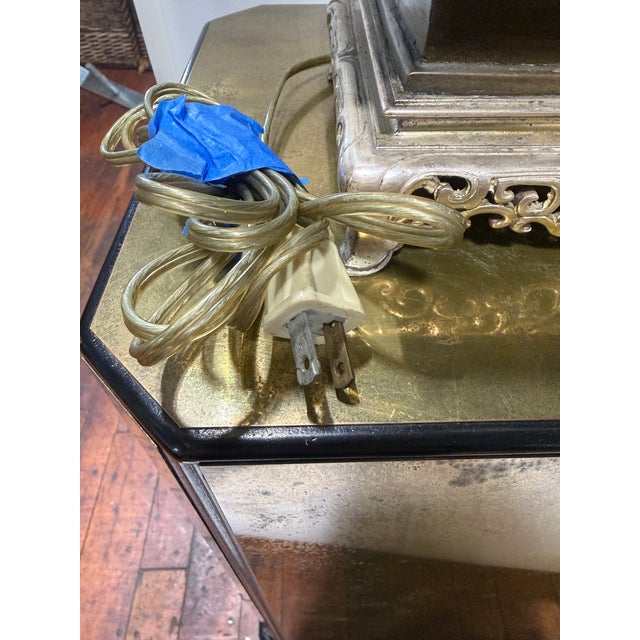 Pair, Aesthetic Movement Style East Asian Bronze Floral-Repoussé Table Lamps For Sale - Image 10 of 10