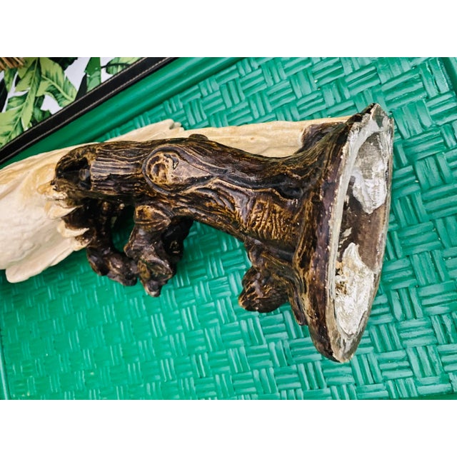 Vintage Tropical Statue Ceramic Parrot Bird For Sale - Image 12 of 13