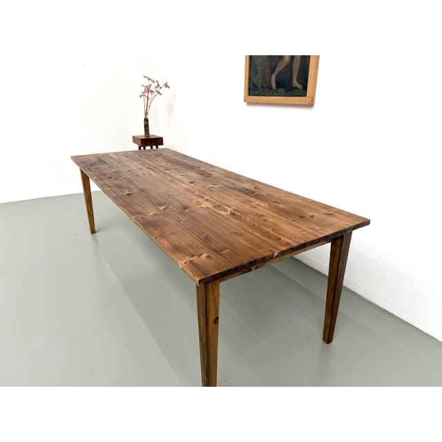 Early 21st Century Pine Farmhouse Table, 2010s For Sale - Image 5 of 18