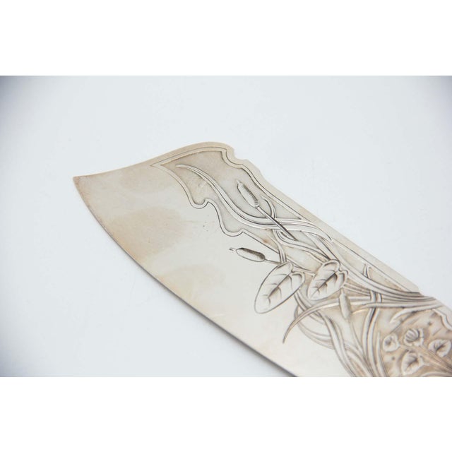 Silver Fish Knife with Reliefs For Sale - Image 4 of 5
