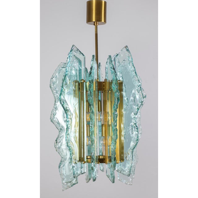 Cut-Glass Chandelier from Fontana Arte, 1960s For Sale - Image 12 of 15