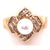 14 Karat Yellow Gold Pearl Solitaire With Diamond Accents Ring, Size 7 For Sale In New York - Image 6 of 10