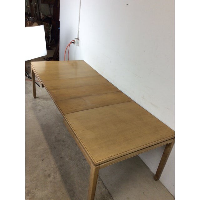 Mid Century Modern Dining Table With Limed Walnut Finish and 3 Leafs For Sale - Image 17 of 18