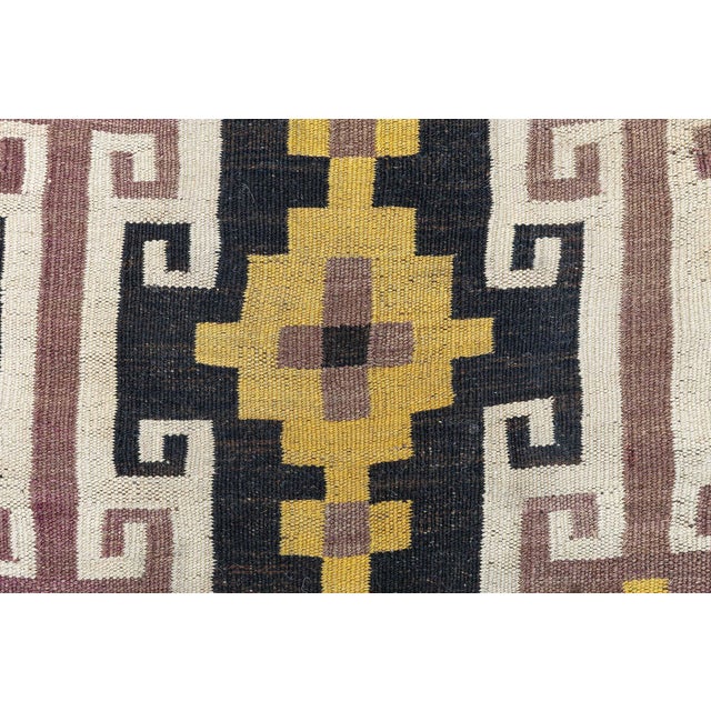 Purple Doris Leslie Blau Vibrant Vintage Afghan Kilim Rug For Sale - Image 8 of 9