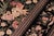 1990s Shabby Chic David Pak-Persian Black/Red Wool Rug - 10'1'' X 13'10'' For Sale - Image 5 of 8