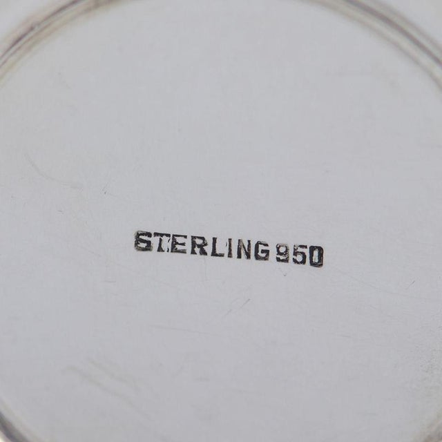 Liqueur Set with Pierced Sterling Silver Overlay, Set of 14 For Sale - Image 3 of 12