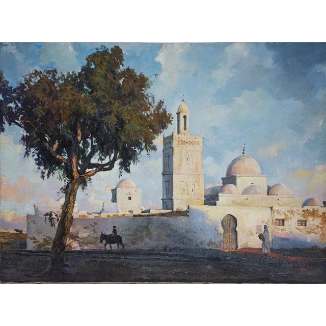 1990s Alexander Sergeev, Tunisian Landscape, Original Oil Painting, 1994 For Sale - Image 5 of 5