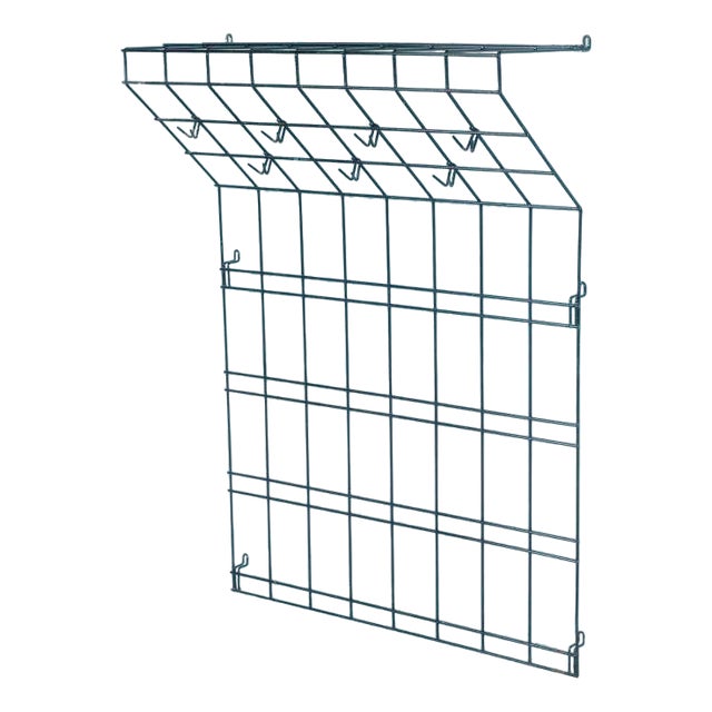 Minimalist Wall Coat Rack in Wire Steel For Sale