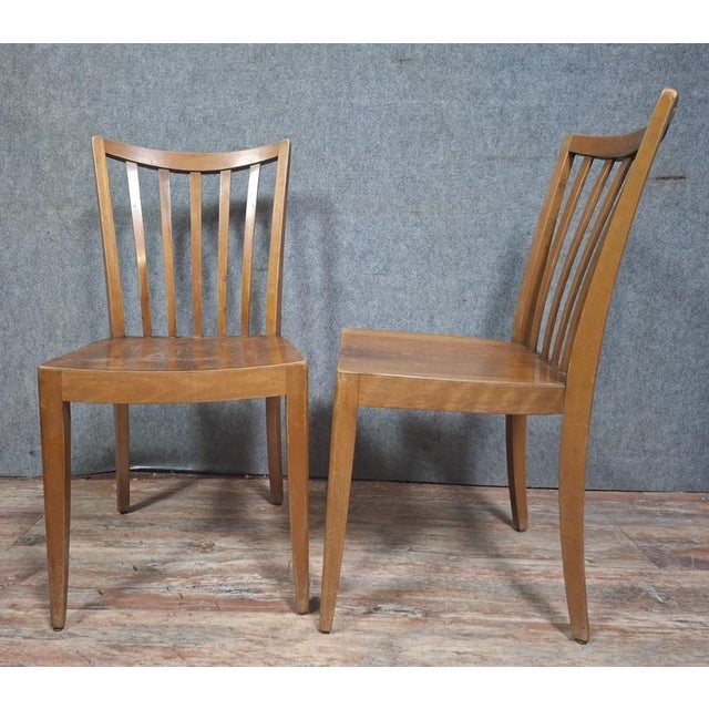 Vintage Chair in Light Wood, 1950s For Sale - Image 6 of 11