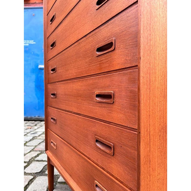 Teak Chest of 7 Drawers, Denmark For Sale - Image 3 of 11