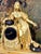 Antique French Clock in Gilded Bronze, 1850 For Sale - Image 3 of 13