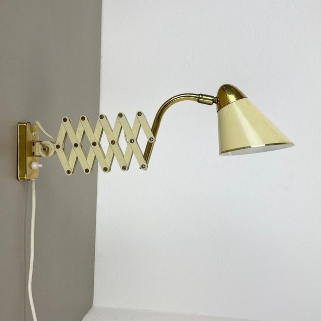 Article: scissors wall light Karl Lang, 1950s Producer: SIS Leuchten, Germany Age: 1950s This super rare wall light was...