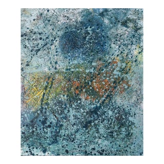 Contemporary Abstract Oil on Canvas "Turgor Pressure 1" by Reiner Heidorn For Sale