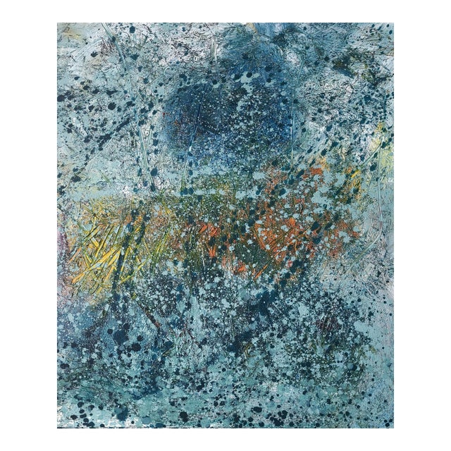 Contemporary Abstract Oil on Canvas "Turgor Pressure 1" by Reiner Heidorn For Sale