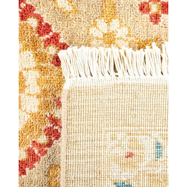 2000 - 2009 Eclectic, One-of-a-Kind Hand-Knotted Area Rug in Ivory, 9' 1" x 9' 8" For Sale - Image 5 of 8