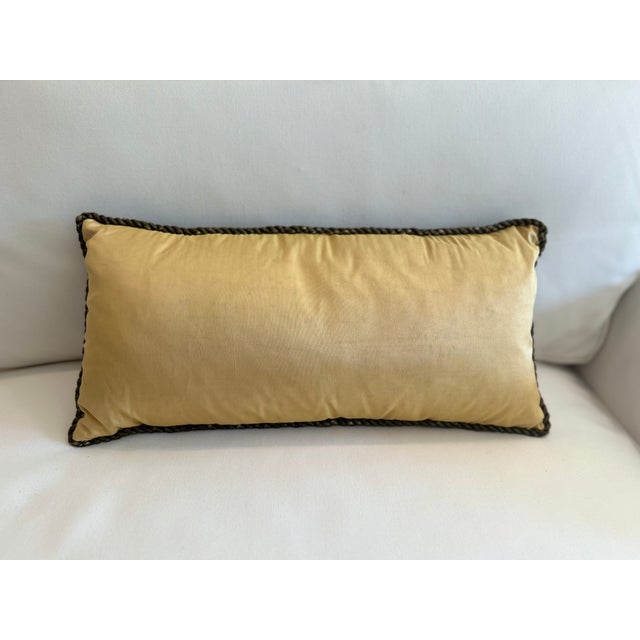 A masterwork of textile history, this authentic Bolour antique pillow features a rare fragment of an early 18th-century...