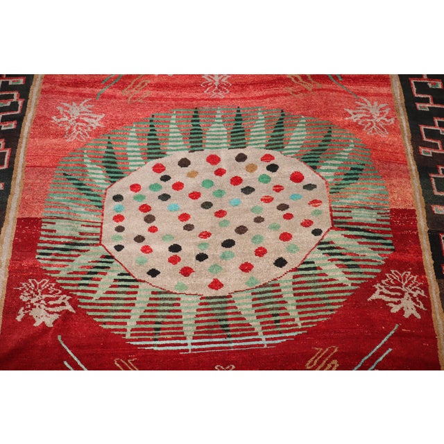Zabihi Collection Dramatic Antique Anatolian Rug - 6'10" x 9'7" For Sale - Image 9 of 12
