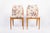 1950s Vintage Mid Century Wood & Floral Fabric Side Chairs, 1950s For Sale - Image 5 of 12