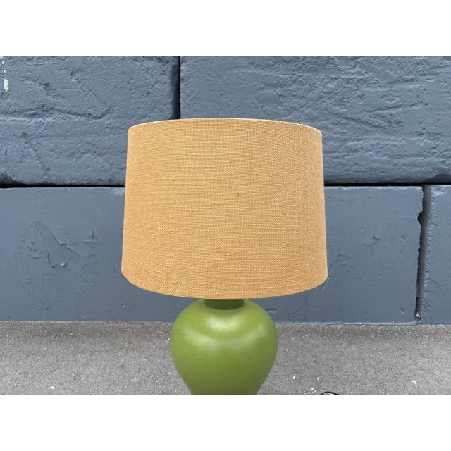 Green 1960s Mid Century Table Lamp For Sale - Image 8 of 18