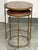 Design Plus Gallery presents a Vintage Pair of Penn Shell Mosaic Top Nesting Tables. This coordinating set is designed...