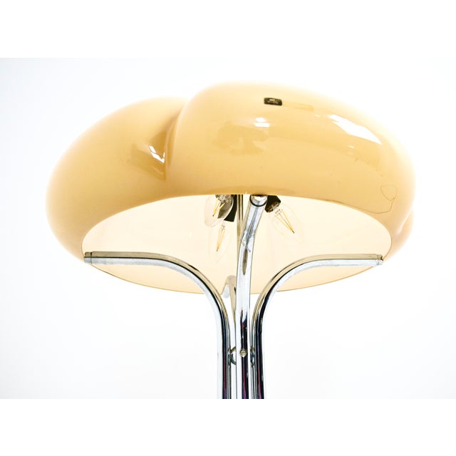 Orange Quadrifoglio Table Lamp by Ufficio Progetti for Guzzini, 1970s For Sale - Image 8 of 14