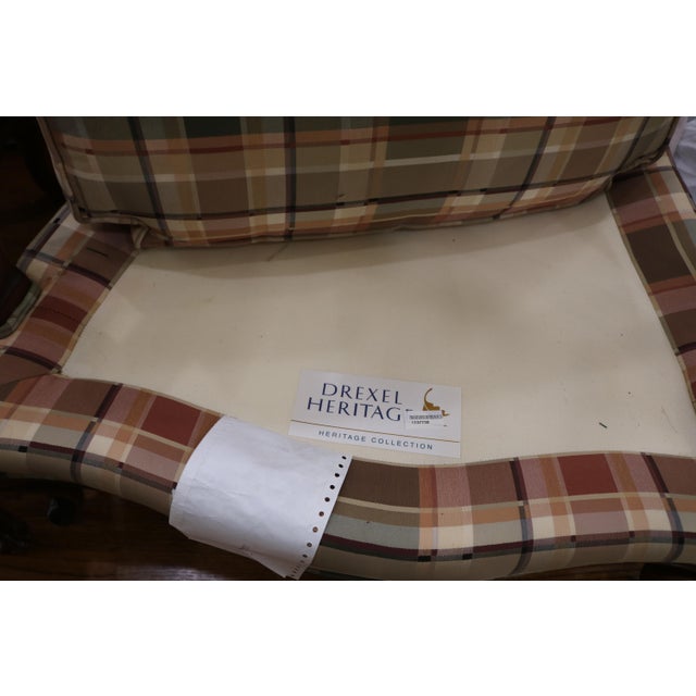 Pink Late 20th Century Drexel Heritage Bergere Chairs - A Pair For Sale - Image 8 of 8