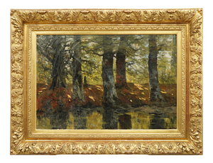 Maria Philippina Bilders-van Bosse, Forest, 1885, Oil Painting, Framed
