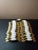 LOT of 30 Exquisite Belwith 1980s Brass & White Porcelain Drawer Pulls. Screws are 3" apart Enhance your vintage furniture...