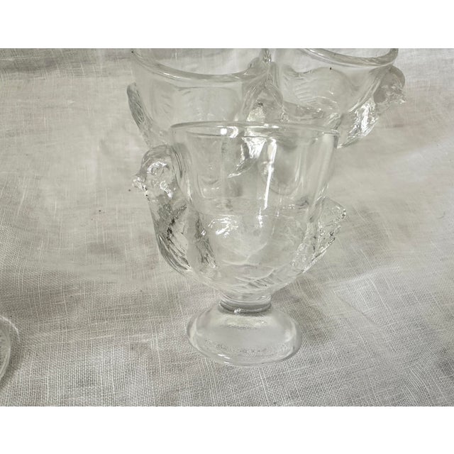 Set of 4 Luminac French Glass Egg Cups/Holders For Sale - Image 4 of 4