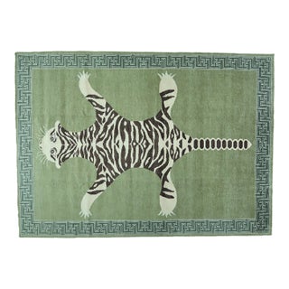 Art Deco Hand Knotted Wool Rug, 9'x12' For Sale