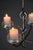 Elevate your interior design with this exquisite mid-century modern wrought iron and glass ceiling candle holder, a...