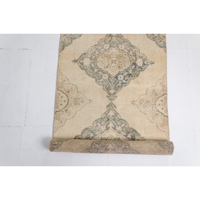 Vintage Oushak Runner for Kitchen For Sale - Image 10 of 12