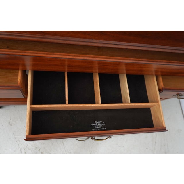 Henkel Harris Henkel Harris Cherry Step Back Cupboard Hutch For Sale - Image 4 of 18