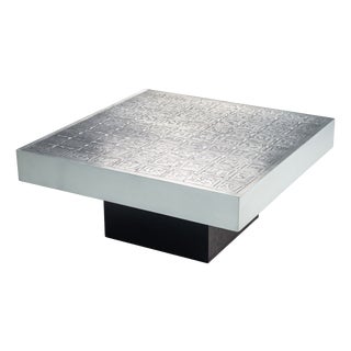 Etched Coffee Table by Bernhard Rohne, 1970s For Sale