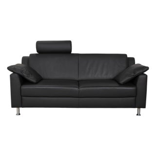 Dark Grey Leather 2-Seater Sofa from Mondo For Sale