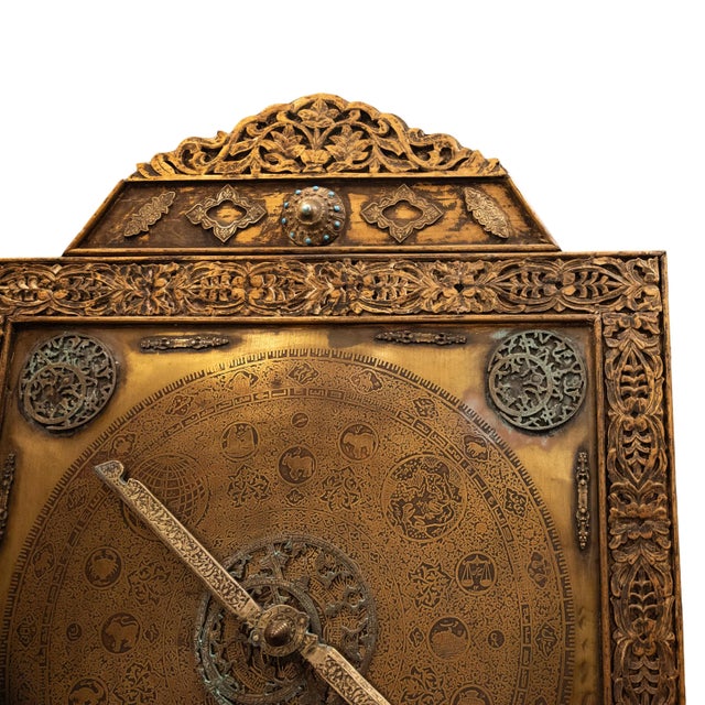 Islamic Monumental Antique Islamic Ottoman Safavid Astrological Astrolabe on Stand 1720 For Sale - Image 3 of 12