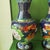 Pair of Vintage Cloisonné Enamel Vases – Phoenix & Peony Motif, Sapphire Blue Ground For Sale - Image 4 of 10