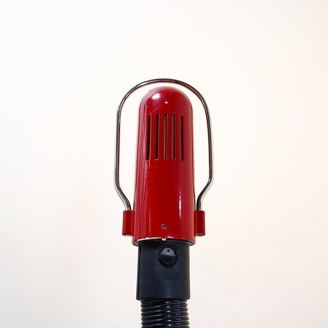 Space Age Floor Lamp with Dark Red Shade, 1970s For Sale - Image 6 of 16