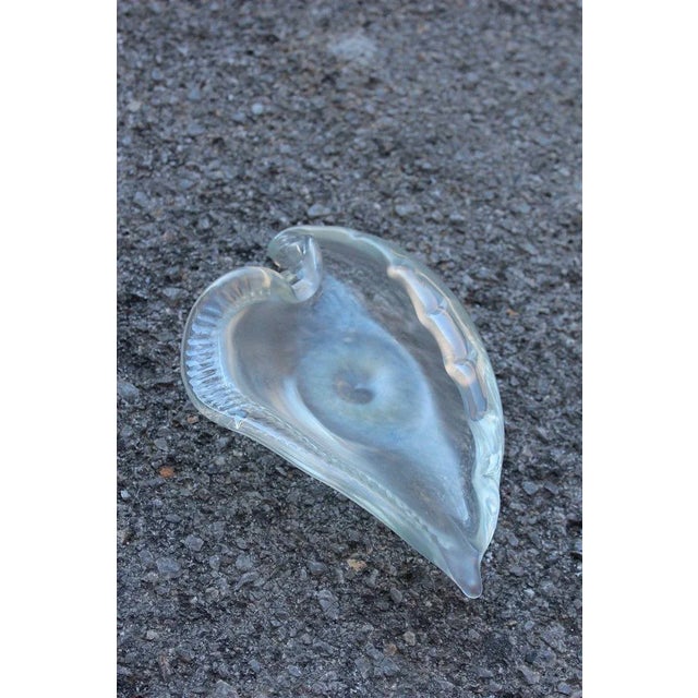 1950s Iridescent Murano Glass Shell Bowl from Seguso, 1950s For Sale - Image 5 of 8
