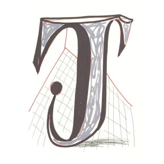 1991 'J' From 'Hockney's Alphabet' by David Hockney For Sale