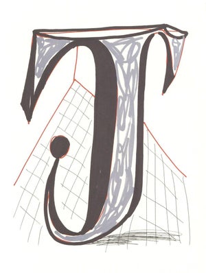 1991 'J' From 'Hockney's Alphabet' by David Hockney