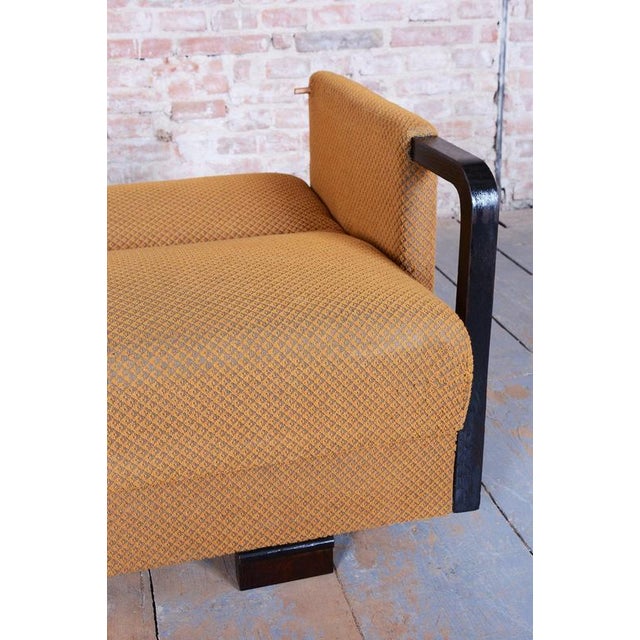 Czech Art Deco Seating Set, J. Halabala, Up Závody, Beech, Oak, Czech, 1930s, 1920s, Set of 3 For Sale - Image 15 of 18